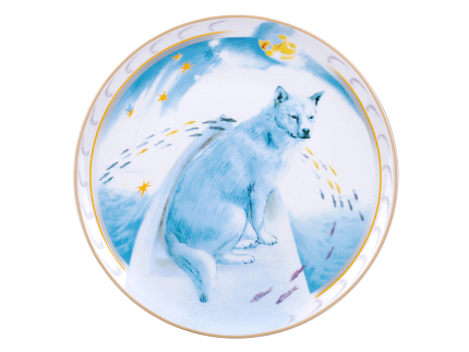 Декоративная тарелка 195 мм форма Эллипс рисунок В лодке арт. 80.89370.00.1