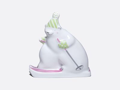 Скульптура форма Медведь-Биатлонист рисунок Медведь-Биатлонист арт. 82.78214.00.1