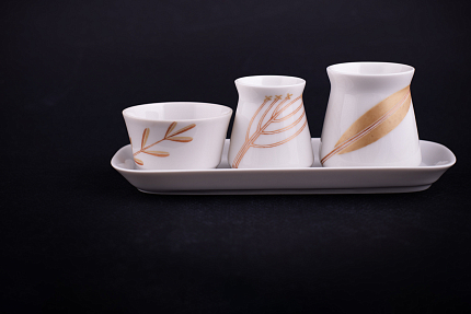 Набор для специй на форме Молодежная, рисунок Сентябрь, арт 70.01996.00.1