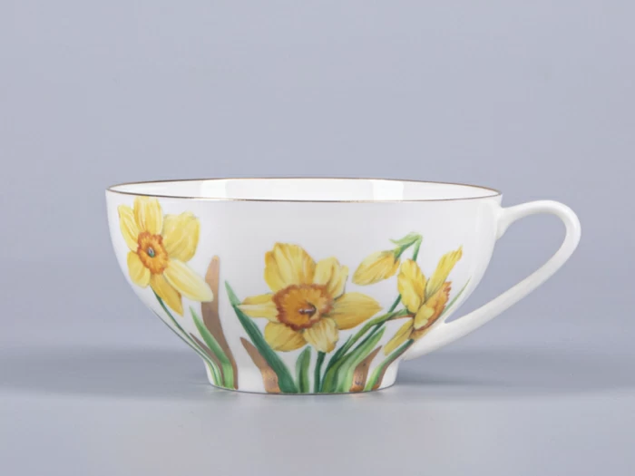 Чашка с блюдцем чайная 300 мл форма Купольная рисунок Narcissus арт. 81.29658.00.1, 