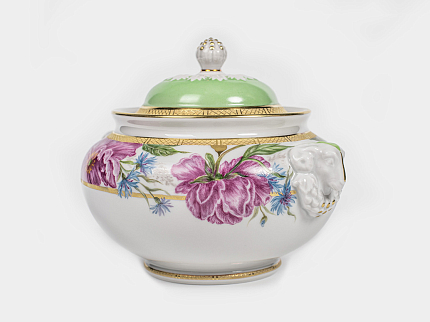 Сервиз чайный на 6 персон 14 предметов, форма Александр III рисунок Дыхание лета, арт. 61.21074.00.5