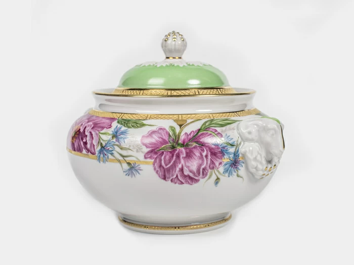 Сервиз чайный на 6 персон 14 предметов, форма Александр III рисунок Дыхание лета, арт. 61.21074.00.5, 