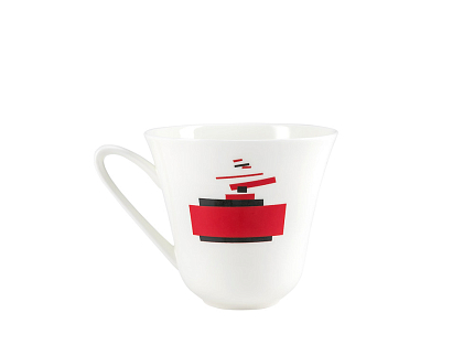 Сервиз чайный форма Сад рисунок Красное и черное , 6 персон 14 предметов, арт. 81.26708.00.1