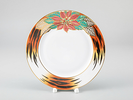 Тарелка мелкая 215 мм форма Европейская-2 рисунок Пуансеттия, арт. 80.38104.00.1