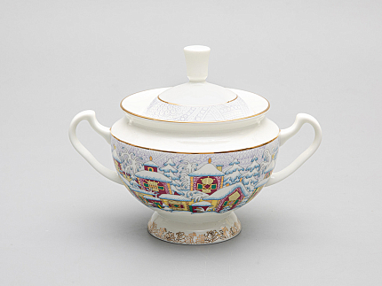 Сервиз чайный форма Айседора рисунок Зимний день, 6 персон 14 предметов, арт. 81.29567.00.1