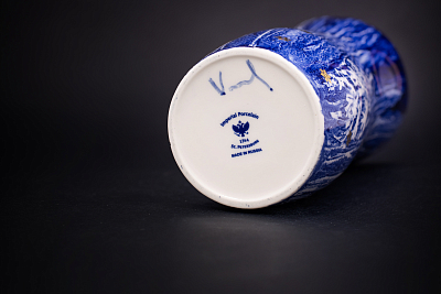 Ваза Зимний лес, форма Ева, арт 45.09082.00.1