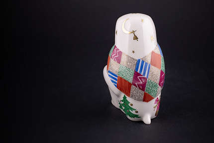 Скульптура Павиан с детенышем, рисунок Зимняя сказка, арт 62.09299.00.1