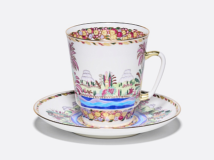 Чашка с блюдцем кофейная 165 мл.,  форма Майская, рисунок Голубое озеро арт. 81.13568.00.1