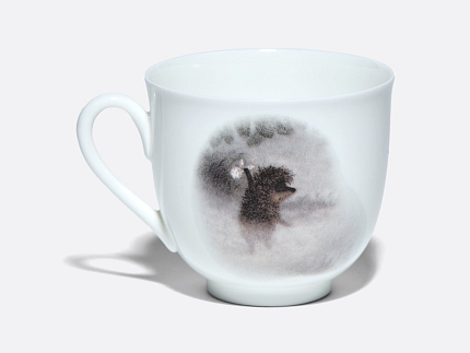 Чашка с блюдцем 180 мл.,  форма  Ландыш, рисунок  Лошадь. Ежик в тумане арт. 81.34550.00.1