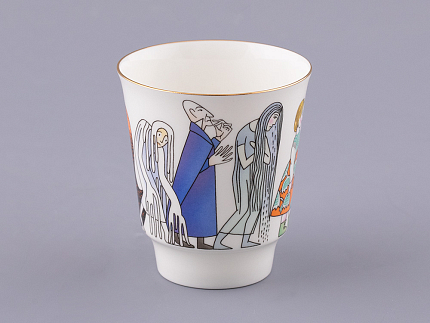 Трехпредметный комплект 165 мл форма Майская рисунок Синяя птица, арт. 81.32260.00.1