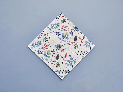 Салфетки бумажные, рисунок Календа, 33х33 см, 20 шт, арт 14.00973.05