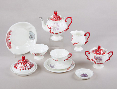 Сервиз чайный форма Наташа рисунок Сокровища моря, 6 персон 30 предметов, арт. 81.18076.00.1