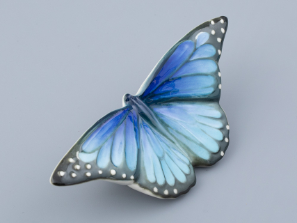Скульптура форма Бабочка среднего размера, рисунок Голубая, арт. 82.47230.00.1, 