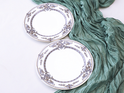 Подарочный набор, Тарелки 200 мм, 2 предмета, форма Стандартная 2, рисунок Барокко, арт. 81.34920.00.1