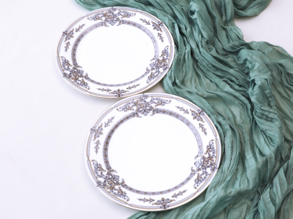 Подарочный набор, Тарелки 200 мм, 2 предмета, форма Стандартная 2, рисунок Барокко, арт. 81.34920.00.1, 