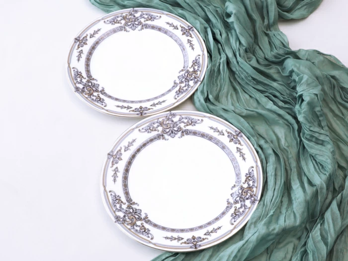 Подарочный набор, Тарелки 200 мм, 2 предмета, форма Стандартная 2, рисунок Барокко, арт. 81.34920.00.1, 