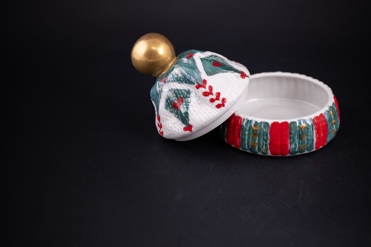 Шкатулка Детская шапочка, рисунок Ромбик, арт 60.16409.00.1, 