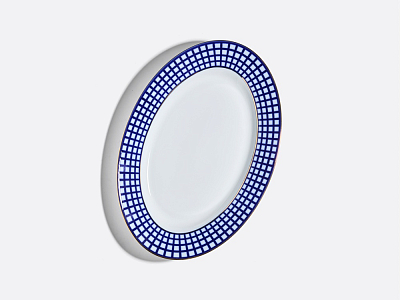 Сервиз столовый на 6 персон 21 предмет, форма Европейская, рисунок Кобальтовая клетка, арт. 81.11329.00.1