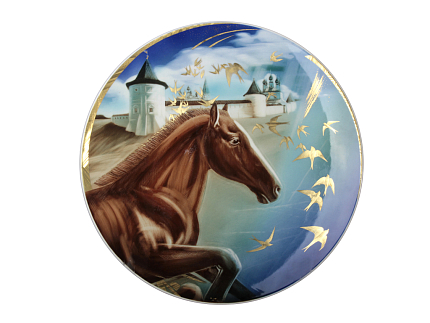 Блюдо декоративное 450 мм форма Круглая рисунок Покой и движение 1 арт. 60.02940.00.5