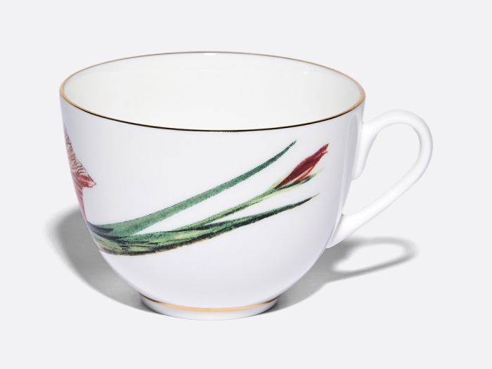 Чашка с блюдцем L’Art des Fleurs (Искусство цветов) в подарочной упаковке, форма Весенняя 2, рисунок Тигровый ирис, арт 81.33404.00.1, 