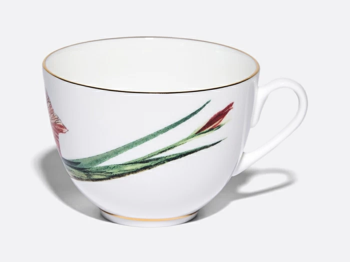 Чашка с блюдцем L’Art des Fleurs (Искусство цветов) в подарочной упаковке, форма Весенняя 2, рисунок Тигровый ирис, арт 81.33404.00.1, 