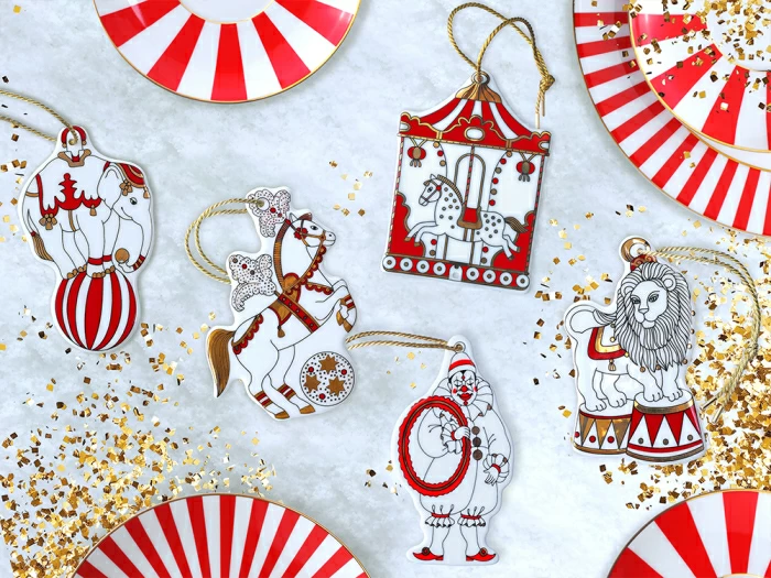 Елочная игрушка Гранд цирк в подарочной упаковке, рисунок Лошадка арт 81.34389.00.1, 