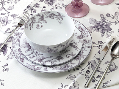 Салатник 160 мм форма Восточная Рисунок Monplaisir Violet (Монплезир Виолет), арт. 80.48341.00.1