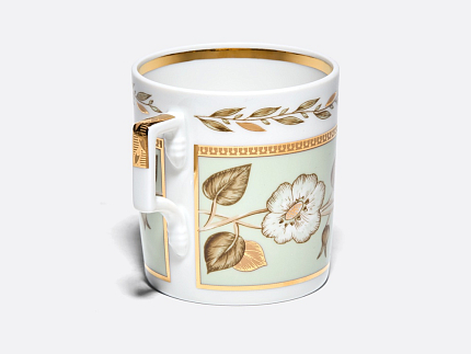 Чашка с блюдцем чайная 220 мл форма Гербовая рисунок Нефритовый фон 1 арт. 81.20825.00.1