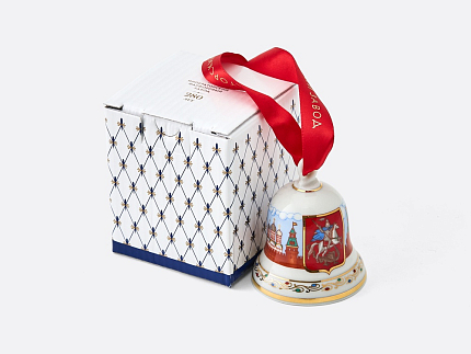 Колокольчик в подарочной упаковке, форма Петелька, рисунок Московский Кремль, арт. 81.11539.00.1