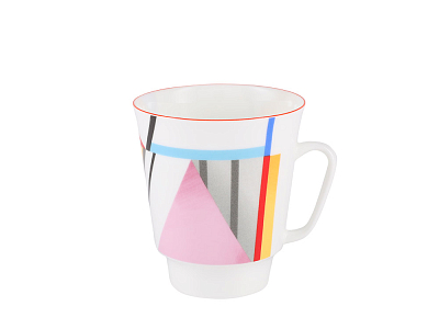 Чашка с блюдцем 165 мл форма Майская рисунок Движение 4, арт. 81.27333.00.1