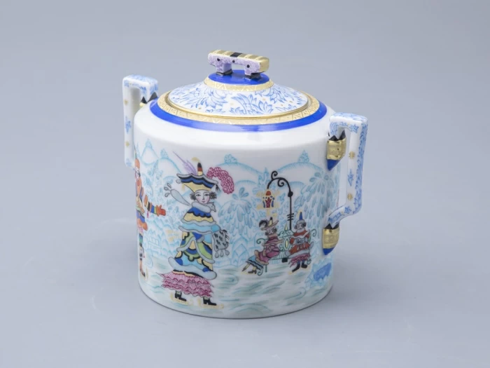 Сахарница, форма Гербовая, рисунок Зимние забавы арт. 80.07796.00.1, 