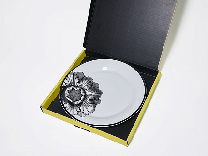 Тарелка плоская 200 мм, в подарочной упаковке, форма Юлиана, рисунок Волшебный сад I, арт. 81.34186.00.1