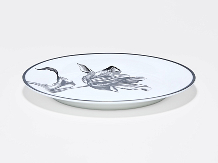 Тарелка плоская 200 мм, в подарочной упаковке, форма Юлиана, рисунок Волшебный сад V, арт. 81.34184.00.1