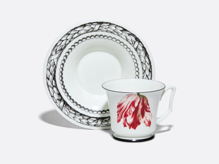 Подарочный набор чашка с блюдцем, форма Юлия рисунок Сысоев. Волшебный сад III арт. 81.30914.00.1, 