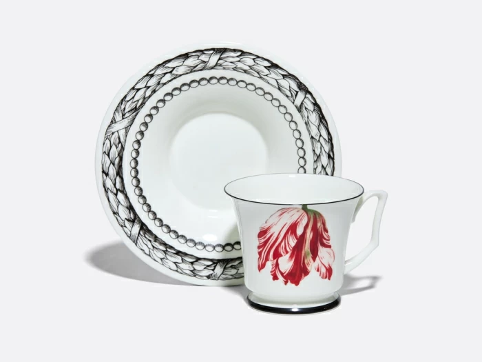 Подарочный набор чашка с блюдцем, форма Юлия рисунок Сысоев. Волшебный сад III арт. 81.30914.00.1, 