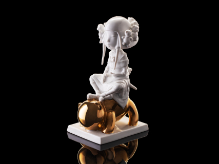 Скульптура Мишка и Лотос в подарочной упаковке, арт. 81.32646.00.1, 