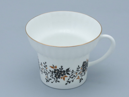 Трехпредметный комплект чайный форма Волна рисунок Тонкие веточки 155 мл арт. 81.14404.00.1, 