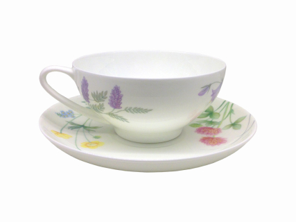 Сервиз чайный форма Купольная рисунок Полевые цветы, 6 персон 14 предметов, арт. 81.23109.00.1, 