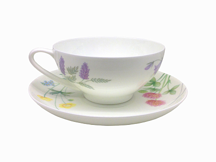 Сервиз чайный форма Купольная рисунок Полевые цветы, 6 персон 14 предметов, арт. 81.23109.00.1