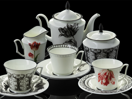 Подарочный набор чайник форма Юлия рисунок Сысоев. Волшебный сад II арт. 81.30911.00.1, 