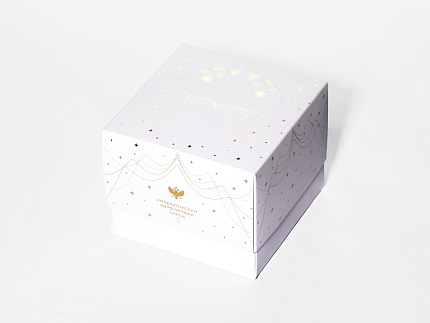 Елочная игрушка в подарочной упаковке, форма Желудь, рисунок Позолоченный, арт. 81.33932.00.1