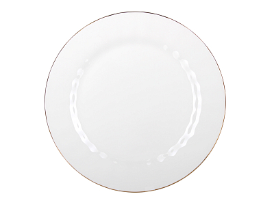 Тарелка плоская 270 мм форма Нега рисунок Золотая лента арт. 80.70480.00.1