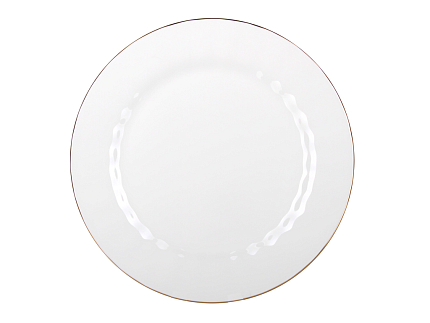 Тарелка плоская 270 мм форма Нега рисунок Золотая лента арт. 80.70480.00.1