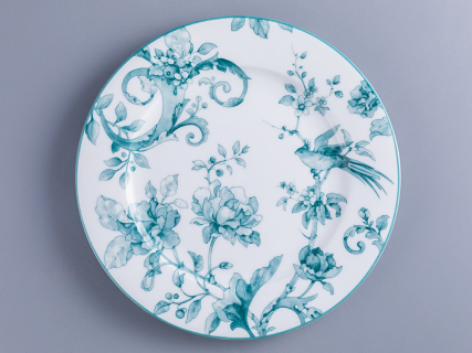 Тарелка мелкая 215 мм. форма Европейская Рисунок Monplaisir Green, арт., 80.48337.00.1, 