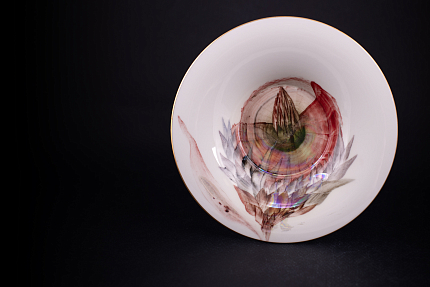 Чашка с блюдцем чайная, форма Юлия, рисунок Татьянин день арт. 41.00180.00.1