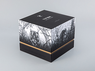 Бокал с блюдцем Тотем в подарочной упаковке, рисунок Медведь арт. 81.28376.00.1