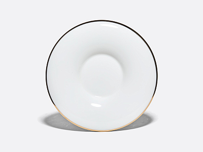 Чашка с блюдцем кофейная 145 мл.,  форма Юлия,  рисунок Золотая лента арт. 81.17853.00.1