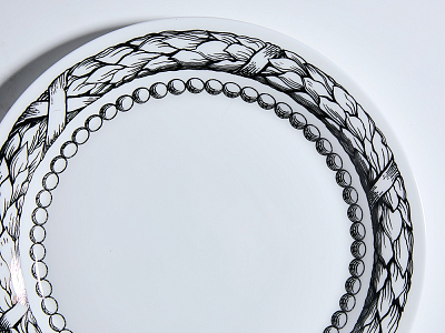 Тарелка плоская 200 мм форма Юлиана рисунок Сысоев. Волшебный сад III арт. 80.44103.00.1