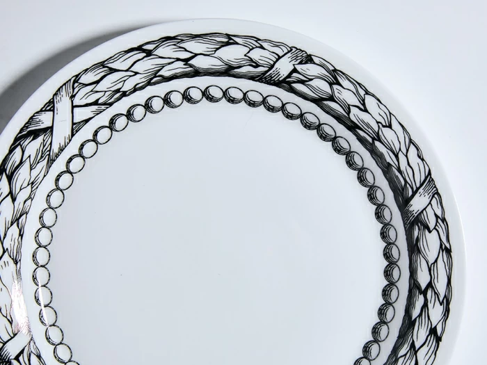 Тарелка плоская 200 мм форма Юлиана рисунок Сысоев. Волшебный сад III арт. 80.44103.00.1, 