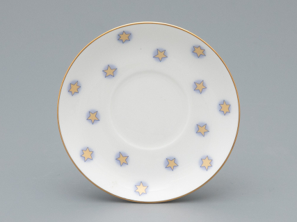 Чашка с блюдцем 180 мл.,  форма Ландыш рисунок Год лошади, арт. 81.33974.00.1, 